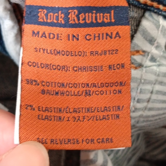 Rock Revival Chrissie Boot Cut Medium Wash Jeans Size 29 - Picture 7 of 9